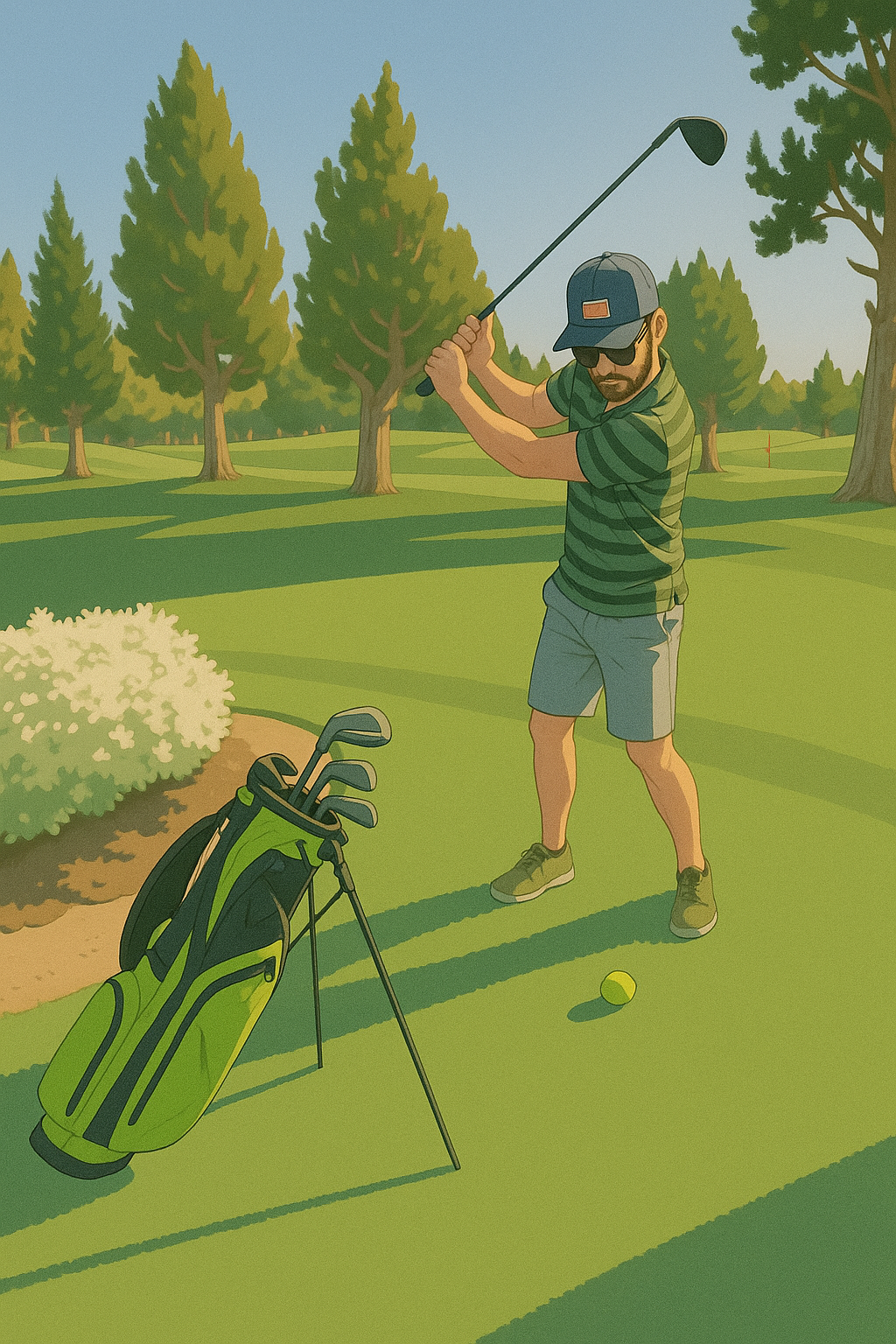 pickle golf - the game is played in the air